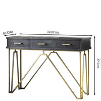 TimberTaste LAMINO Solid Wood and powder coated  metal in Natural Teek And Finish, corner table, end table, accent table, solid wood table, telephone table, fish tank stand, wooden table, sofa table, bedside table,Teek Finish.