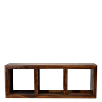 TimberTaste Solid Sheesham Wood LEO Book Shelf (Natural Teak Finish) For Living Room.