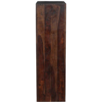 TimberTaste Solid Sheesham Wood LEO Book Shelf (Dark Walnut) For Living Room.