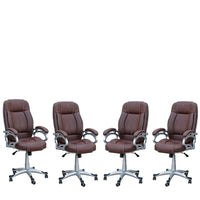 TimberTaste LILLY Brown Directors, Executive, Boss, conference high back office chair.