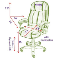 TimberTaste LILLY Black Golden Stitch Directors, Executive, Boss, conference high back office chair.