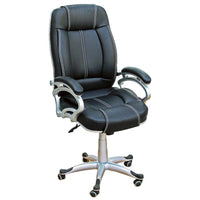 TimberTaste 4 Pieces of LILLY Black White Stitch Directors, Executive office chair (Set of 4).
