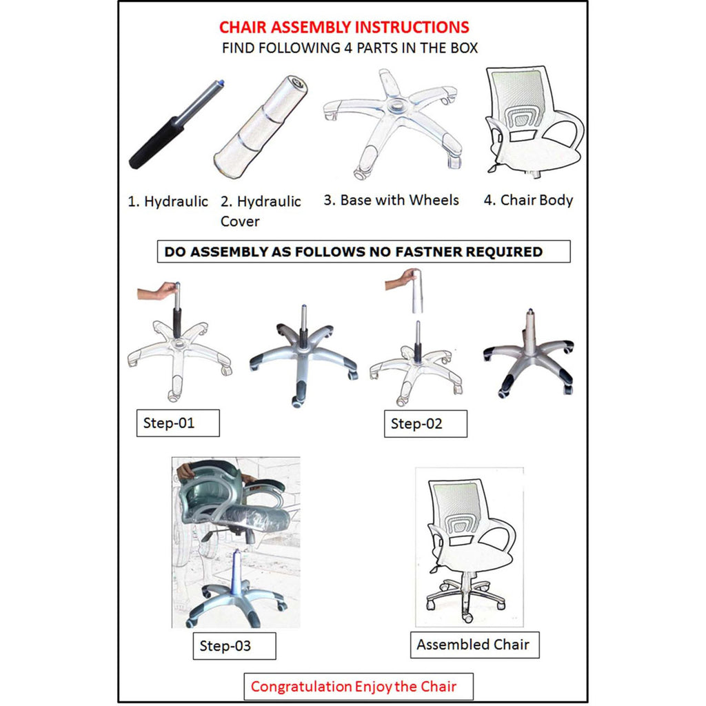 Treswell executive high back chair assembly instructions sales