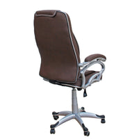 TimberTaste 4 Pieces of LILLY Brown Directors, Executive, Boss, conference high back office chair (Set of 4).