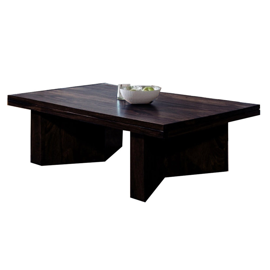 TimberTaste Sheesham Wood Dark Walnut Finish MARY Coffee Table