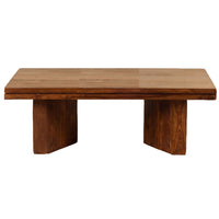 TimberTaste Sheesham Wood Natural Teak Finish MARY Coffee Table