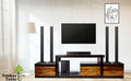 TimberTaste Sheesham Wood NADIA / SAROJ 3-Draw TV Cabinet (Walnut & Teak draw Finish)