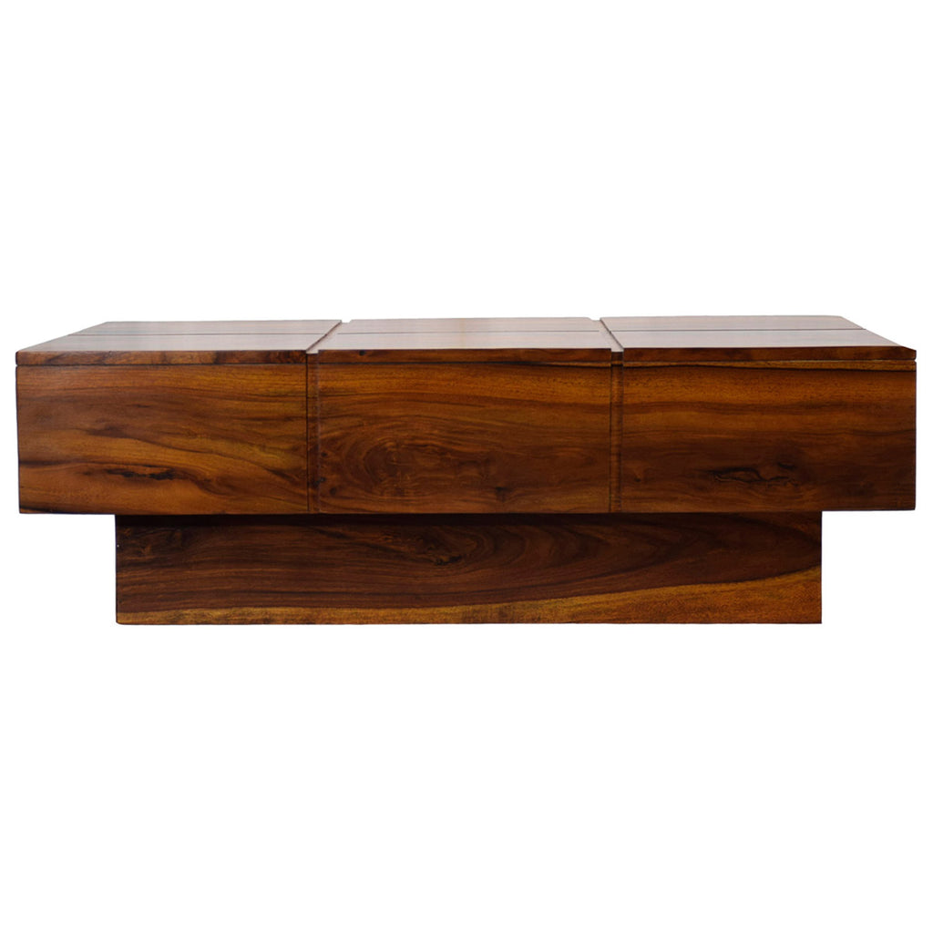 Copy of TimberTaste Solid Sheesham Wood NEWCENTO Coffee Table Natural Teak  For Home Furniture