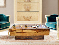 TimberTaste Solid Sheesham Wood NEWCENTO-FLR Coffee Table Natural Teak  For Home Furniture