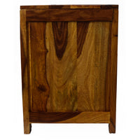 TimberTaste Sheesham Wood 3 Draw NEWDOLLY Natural Teak Modern TV Unit Cabinet Entertainment Stand.