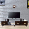 TimberTaste Sheesham Wood NEWNADIA 3 Draw TV Cabinet Dark Walnut Finish.