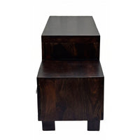 TimberTaste Sheesham Wood NEWNADIA 3 Draw TV Cabinet Dark Walnut.