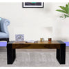 TimberTaste Sheesham Wood NOVA Coffee Table Teak Top Walnut Frame