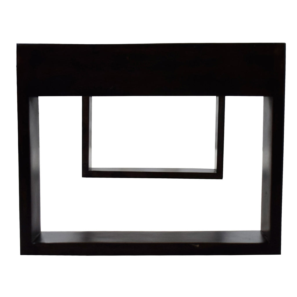 TimberTaste Sheesham Wood NOVA Coffee Table Teak Top Walnut Frame