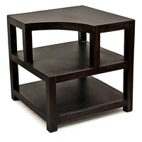 TimberTaste Sheesham Wood OPAL Side Table Dark Walnut finish