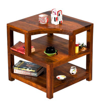 TimberTaste Sheesham Wood OPAL Side Table Natural Teak finish