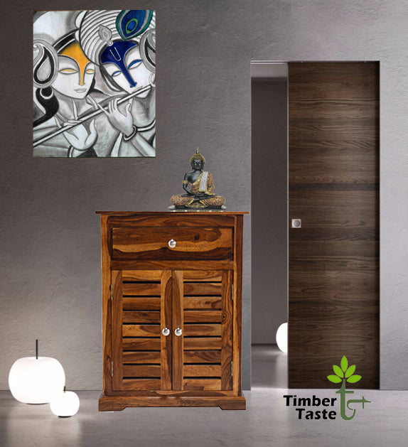 Timber shop shoe cabinet