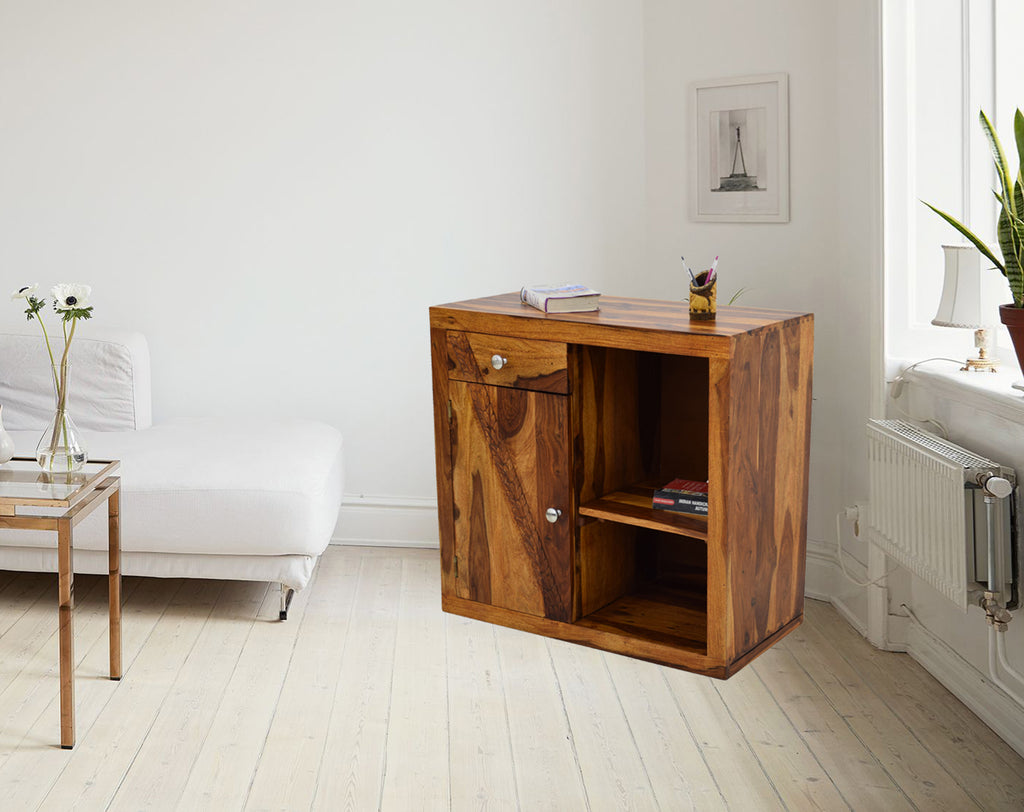 Solid wood on sale side cabinet