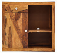 Timbertaste Sheesham Solid Wood Pinku Dark Walnut Finish Side Board Cabinet, sheesham wood cabinet, storage stand, wooden side board, fish tank stand, book shelf, Teak Finish, walnut finish