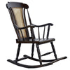 TimberTaste Teak Wood Solid And Smart ROCK CANE Chair Dark Walnut Finish.