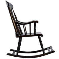 TimberTaste Teak Wood Solid And Smart ROCK CANE Chair Dark Walnut Finish.