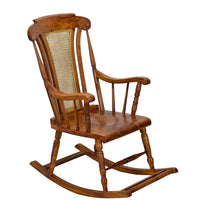 TimberTaste Teak Wood Solid And Smart ROCK CANE Chair Natural Teak Finish.