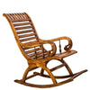 TimberTaste Teak Wood Smart ROCK STP Rocking Chair Natural Teak Finished.