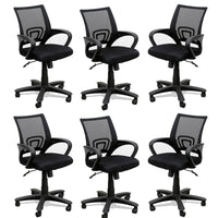 TimberTaste 6 Pieces of ROCKY Computer conference Task Revolving office chair (Set of 6).