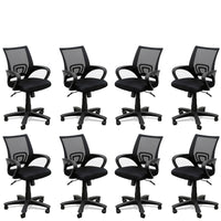 TimberTaste 8 Pieces of ROCKY Computer conference Task Revolving office chair (Set of 8).