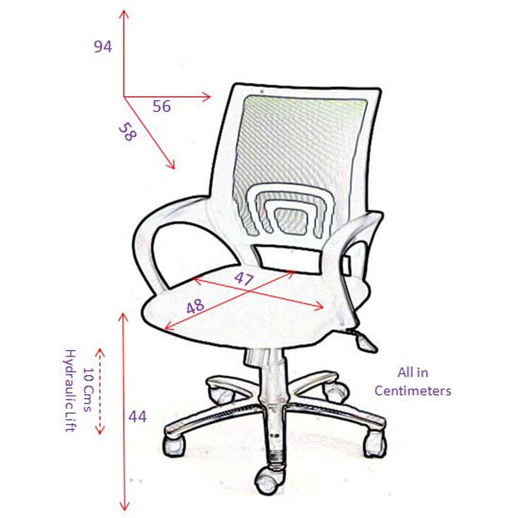 TimberTaste 6 Pieces of ROCKY Computer conference Task Revolving office chair (Set of 6).