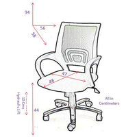 TimberTaste 6 Pieces of ROCKY Computer conference Task Revolving office chair (Set of 6).