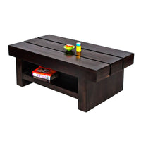 TimberTaste Sheesham Wood RONY Coffee Table Dark Walnut finish