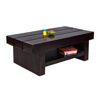 TimberTaste Sheesham Wood RONY Coffee Table Dark Walnut finish