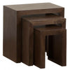TimberTaste Sheesham Wood SATIN Nest of Table (Set of 3) Walnut Finish