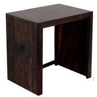 TimberTaste Sheesham Wood Large Size  SATIN Side Table Dark Walnut Finish