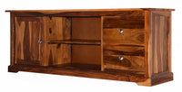 Timbertaste Sheesham Solid Wood SHENOY TV Unit Cabinet Entertainment Stand, solid wood, fish tank stand, wooden table, multi-purpose cabinet