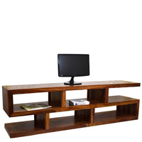 TimberTaste Sheesham Wood SLINE TV Cabinet Natural Teak finish.