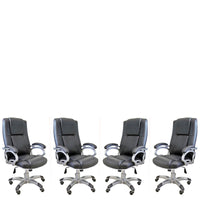 TimberTaste SOPHIA Black Directors, Executive, Boss, conference high back office chair.