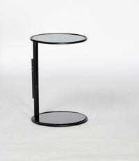 TimberTaste Marshal Side Table with Metal Frame Black Finish