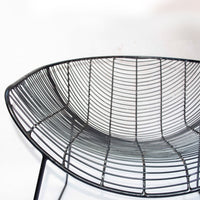 TimberTaste Metal Outdoor Garden  Chair  Black Finish