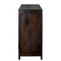 TimberTaste Sheesham Wood 3 door Danny / Albert side board (Dark Walnut Finish).