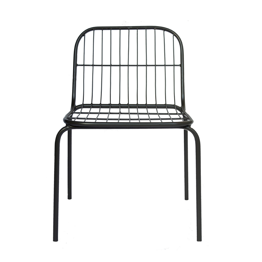TimberTaste karla metal Chair Grey Finish