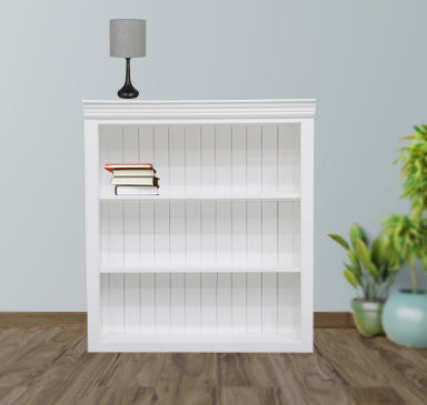 Timbertaste Solid Mango Wood And MDF Isa Bookshelf With 2 Shelf Home Decor| Living Room |