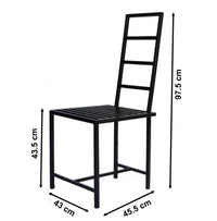 TimberTaste Metal Black Dining Chair