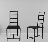 TimberTaste Metal Black Dining Chair