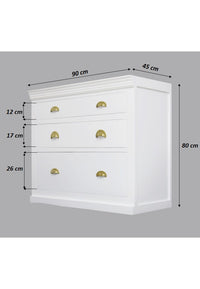 Timbertaste Bella Solid Mango Wood And MDF Chest Of Drawers